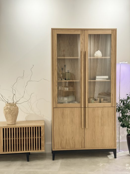 Шкаф Olive бежевого цвета - купить Книжные шкафы по цене 183000.0