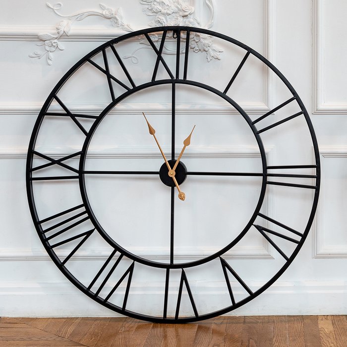 Часы настенные Курт черного цвета - купить Часы по цене 14900.0