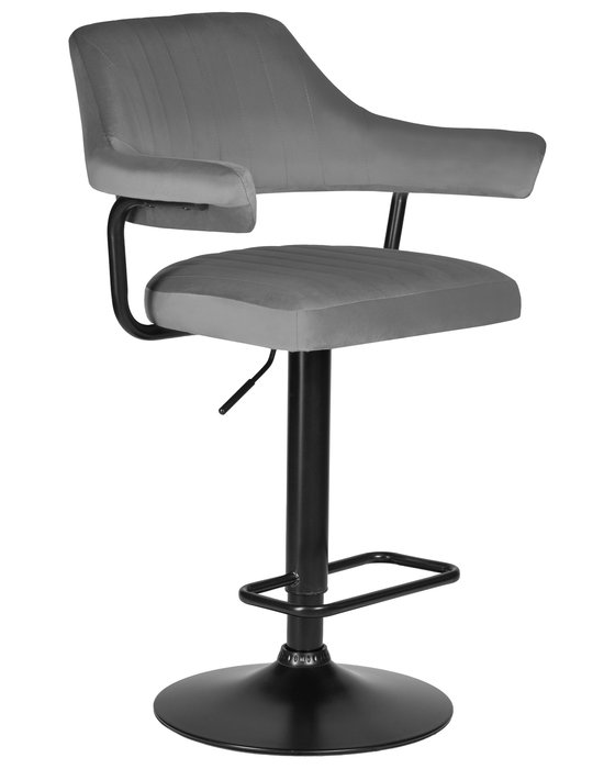 Стул барный Charly Black серого цвета - купить Барные стулья по цене 8940.0