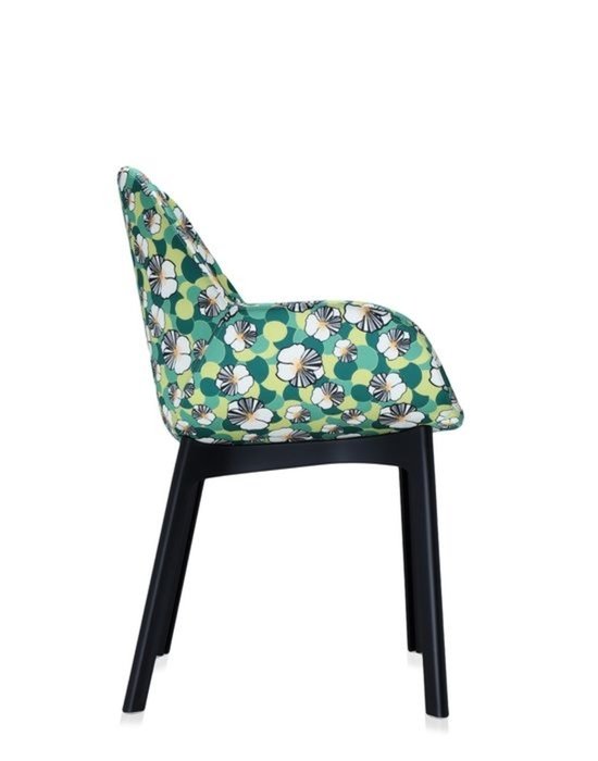 Стул Clap Double J.Nunfea зеленый с черными ножками - лучшие Обеденные стулья в INMYROOM