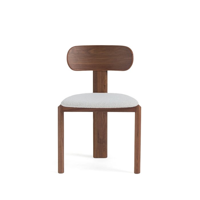 Стул с обивкой из буклированной ткани дизайн Э Галлина Marais коричневого цвета - купить Обеденные стулья по цене 55440.0