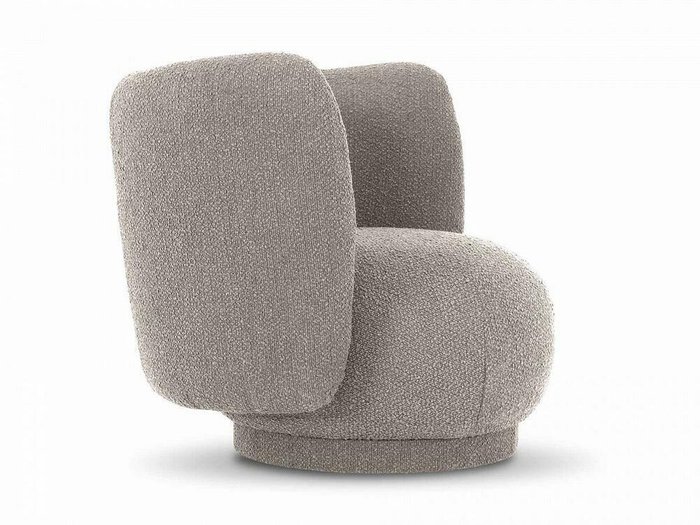 Кресло Lucca вращающееся бежево-серого цвета - лучшие Интерьерные кресла в INMYROOM
