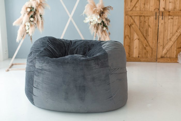 Кресло Софт серого цвета - лучшие Бескаркасная мебель в INMYROOM