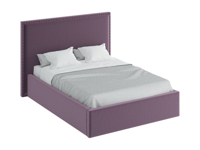 Кровать Blues фиолетового цвета с подъёмным механизмом 160x200