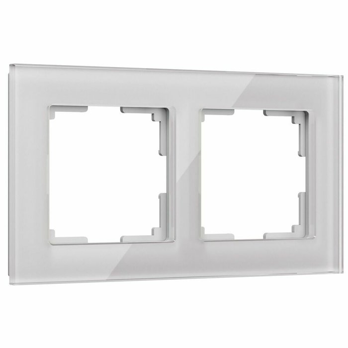 Рамка из стекла на 2 поста Favorit дымчатый W0021117 Рамка из стекла на 2 поста Favorit дымчатый W0021117