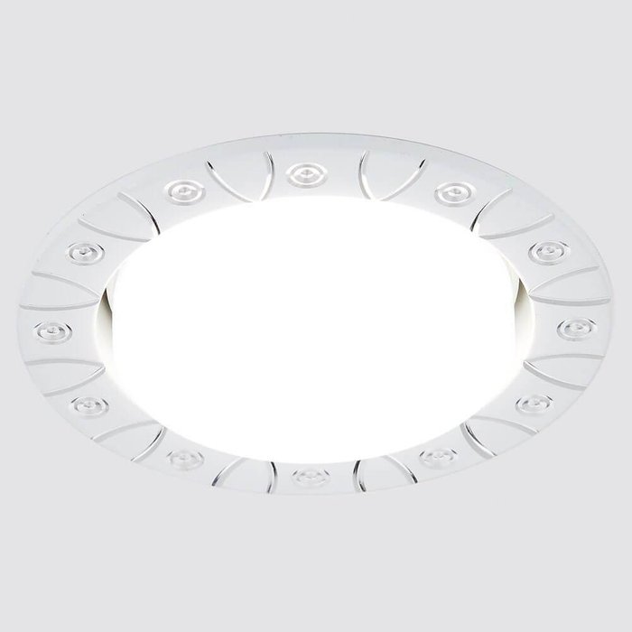 Встраиваемый светильник GX53 Classic G818 W (металл, цвет белый) - купить Встраиваемые споты по цене 330