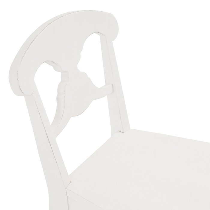 Комплект из двух стульев с эффектом старины Swedish белого цвета - лучшие Обеденные стулья в INMYROOM