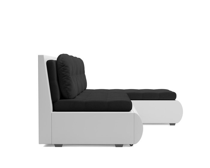 Угловой диван-кровать Кормак черно-белого цвета - лучшие Угловые диваны в INMYROOM