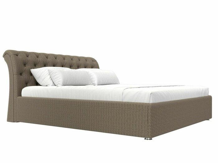 Кровать Сицилия 200х200 бежево-коричневого цвета с подъемным механизмом - лучшие Кровати для спальни в INMYROOM
