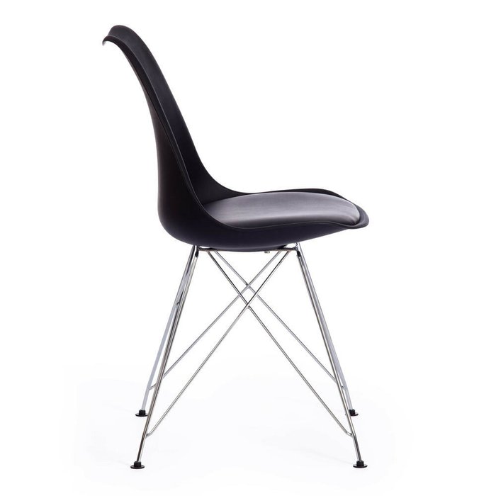 Стул Tulip Iron Chair черного цвета - купить Обеденные стулья по цене 2380.0