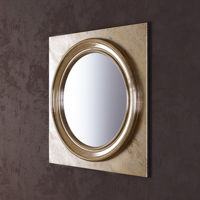 Зеркало Town золотого цвета - купить Настенные зеркала по цене 32450.0