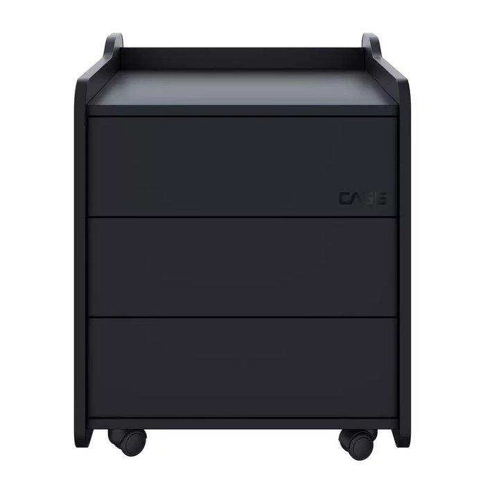 Тумба для игрового компьютерного стола Case 50 черного цвета