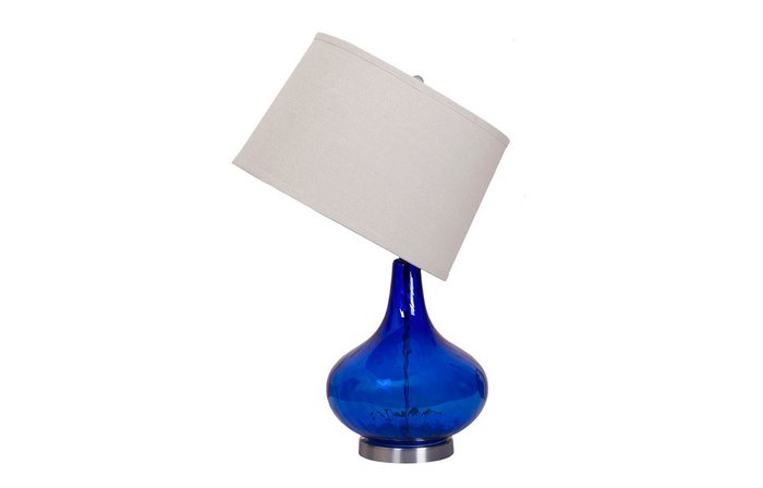 Светильник настольный со стеклянной ножкой - купить Настольные лампы по цене 12100.0