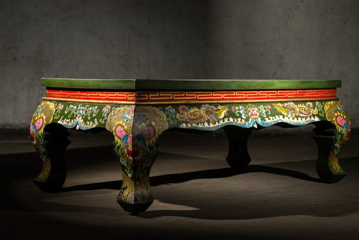 Столик Тибет из дерева с росписью  - купить Журнальные столики по цене 94000.0