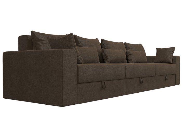 Прямой диван-кровать Мэдисон Long коричневого цвета - лучшие Прямые диваны в INMYROOM