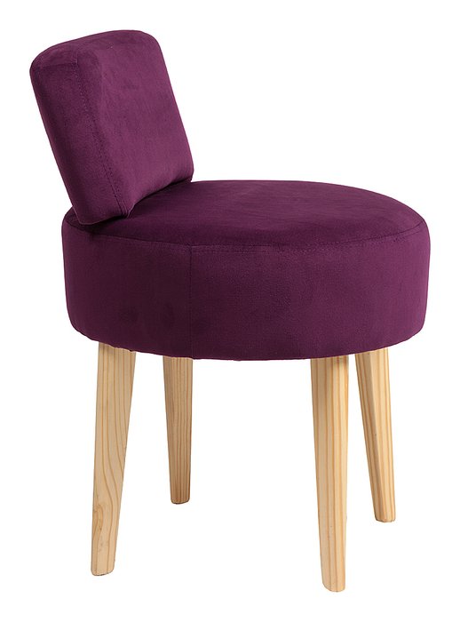 Стул Lordinio с мягкой обивкой фиолетового цвета - лучшие Обеденные стулья в INMYROOM