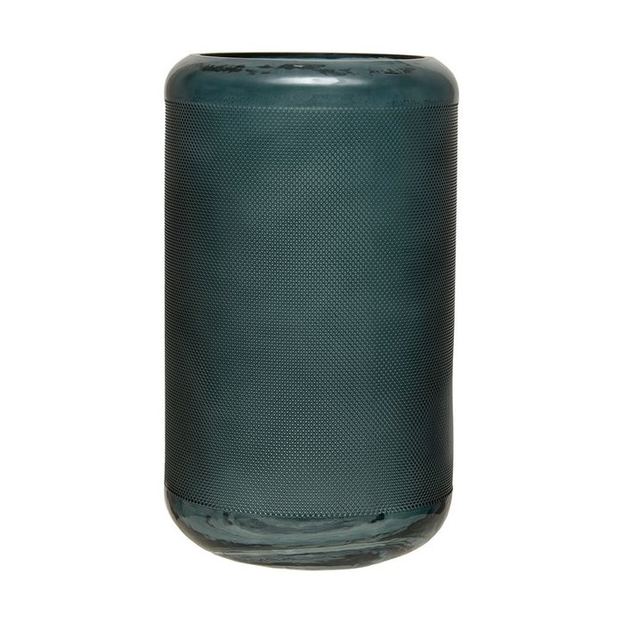 Декоративная ваза из стекла серо-синего цвета - купить Вазы  по цене 2084.0