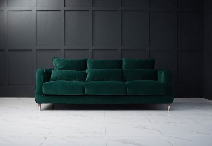 Диван Dante Plain зеленого цвета - лучшие Прямые диваны в INMYROOM