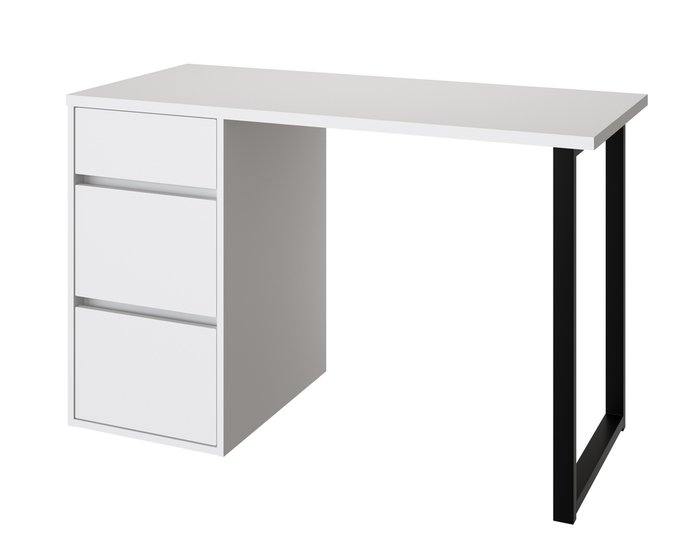 Письменный стол С-401 белого цвета - лучшие Письменные столы в INMYROOM