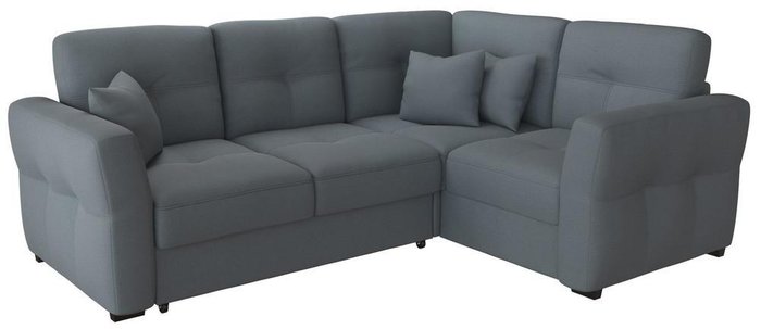 Угловой диван-кровать Манхеттен Gray серого цвета