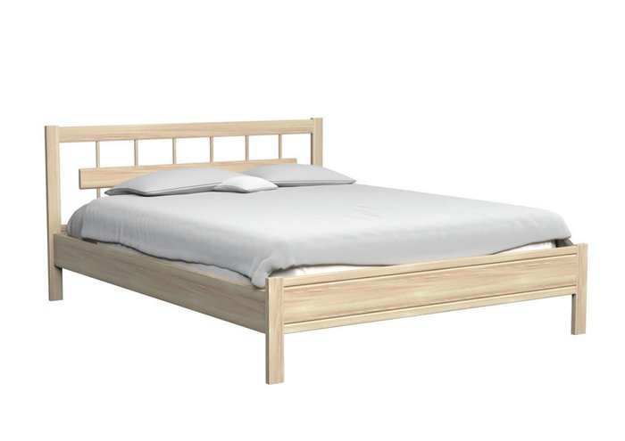 Кровать Троя из массива ясеня цвета орех 120х200 - лучшие Кровати для спальни в INMYROOM