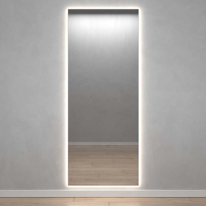 Настенное зеркало Halfeo Slim NF LED XL 4000К с нейтральной подсветкой - купить Настенные зеркала по цене 23900.0
