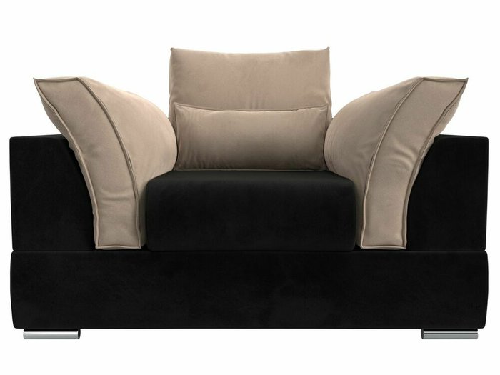 Кресло Пекин черно-бежевого цвета - купить Интерьерные кресла по цене 41999.0