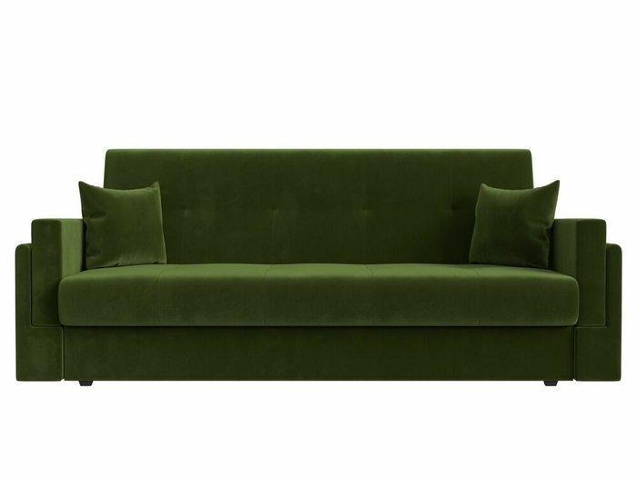 Диван-книжка Лига 015 зеленого цвета - купить Прямые диваны по цене 24999.0