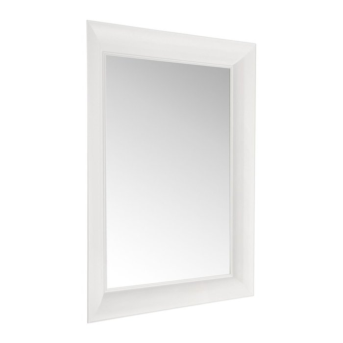 Зеркало Francois Ghost глянцево-белого цвета - лучшие Настенные зеркала в INMYROOM