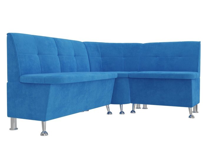 Угловой диван Феникс голубого цвета правый угол - лучшие Угловые диваны в INMYROOM