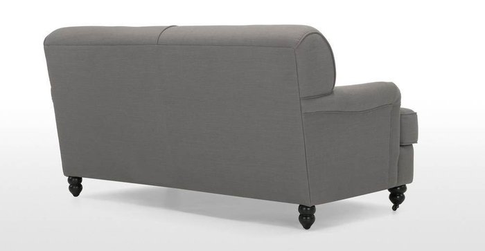 Раскладной диван Orson двухместный серого цвета - купить Прямые диваны по цене 57300.0