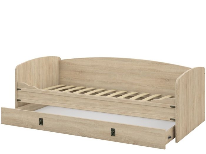 Кровать-тахта Валенсия 90х200 бежевого цвета - лучшие Одноярусные кроватки в INMYROOM