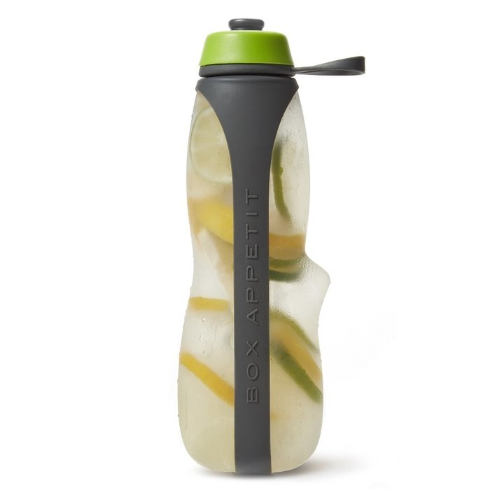 Эко-бутылка Eau Good Duo серый-зеленая с фильтром - лучшие Емкости для хранения в INMYROOM