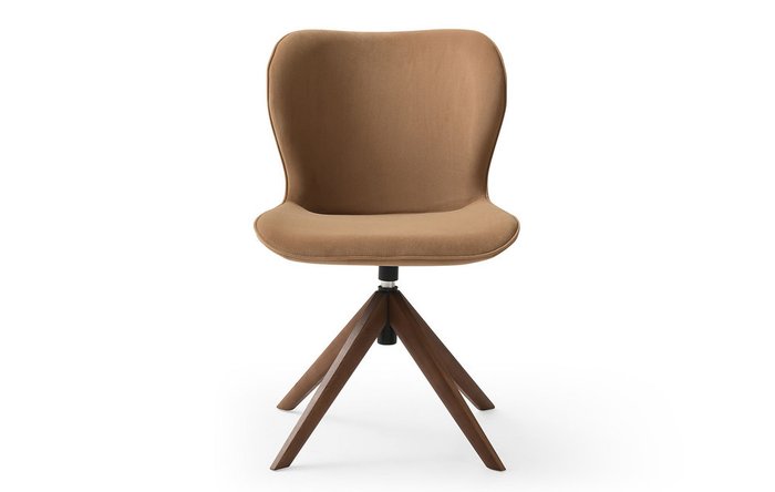 Стул с поворотным механизмом Sofia коричневого цвета - лучшие Обеденные стулья в INMYROOM