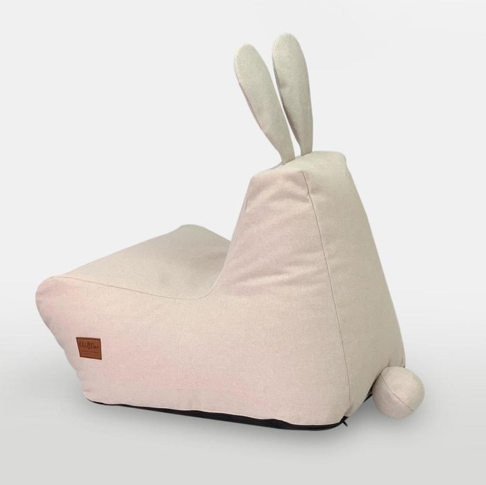 Кресло детское заяц-малый бежевого цвета - лучшие Бескаркасная мебель в INMYROOM