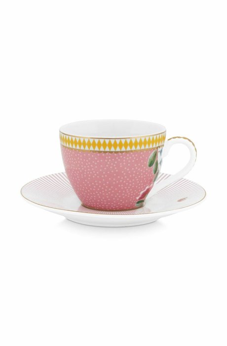 Набор из 2-х чашек для эспрессо с блюдцем La Majorelle Pink, 120 мл маленькое фото - купить Для чая и кофе по цене 2942.0