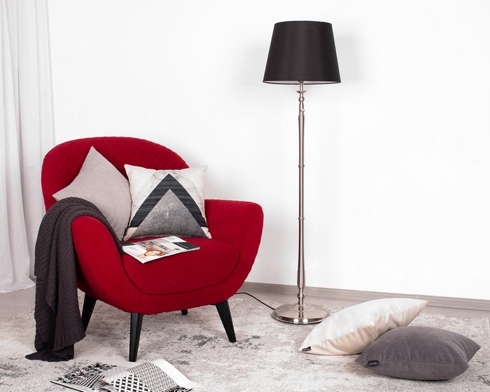 Декоративная подушка Ultra Grey темно-серого цвета - лучшие Декоративные подушки в INMYROOM