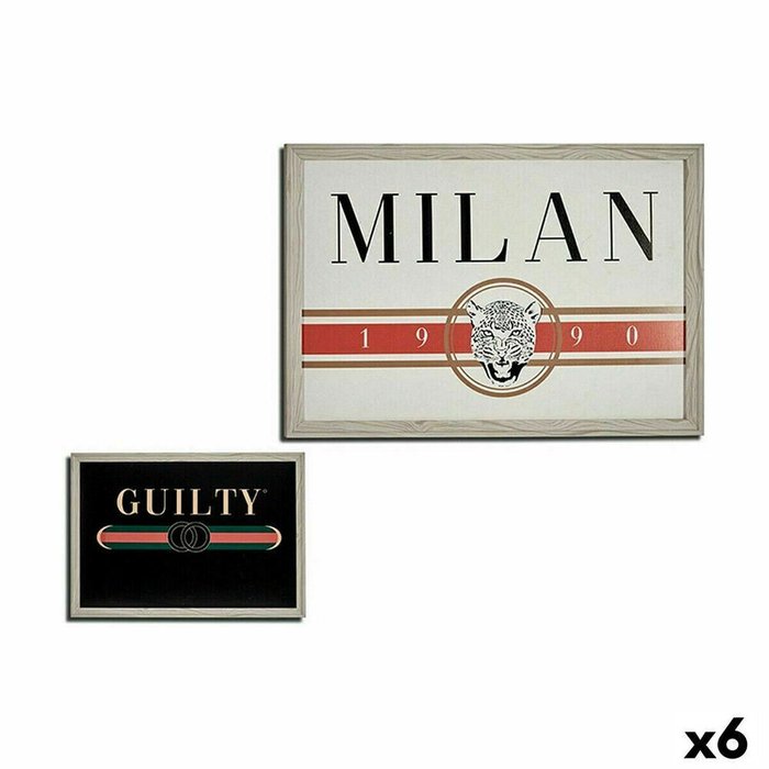Картина GUILTY MILAN ДСП 46 x 2 x 66 cm (6 штук)