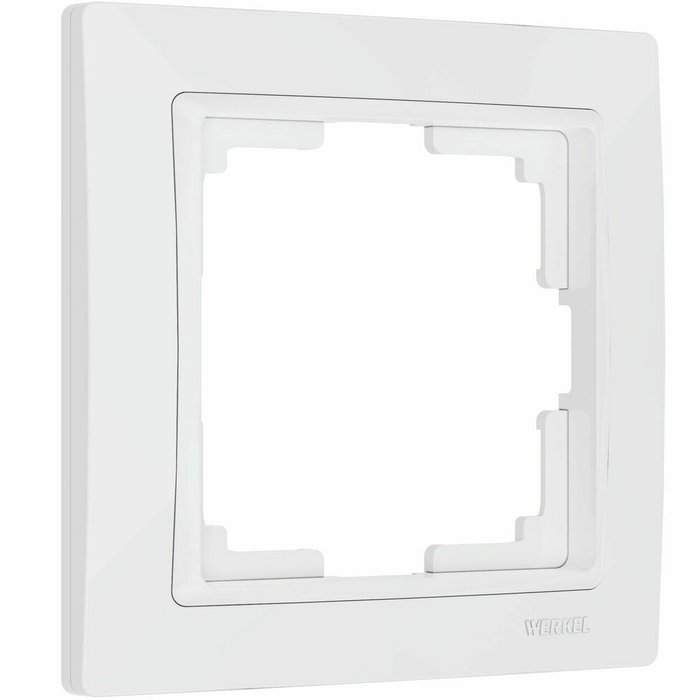 Рамка из пластика на 1 пост Snabb Basic белый W0012001 Рамка из пластика на 1 пост Snabb Basic белый W0012001