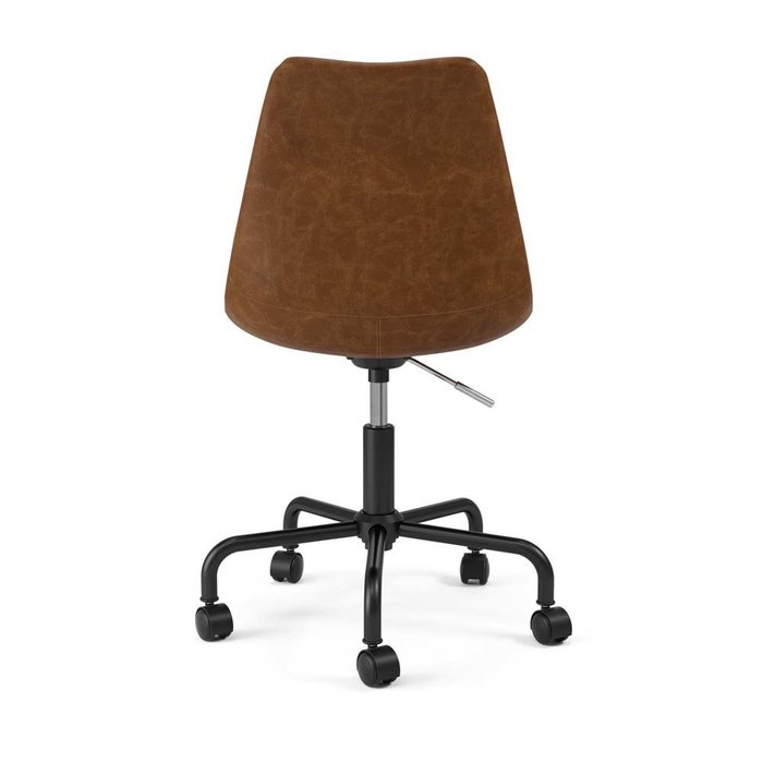 Стул офисный Gina коричневого цвета (экокожа) - купить Офисные кресла по цене 26125.0