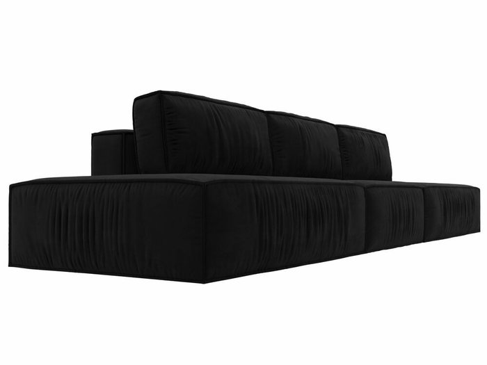 Прямой диван-кровать Прага лофт лонг черного цвета - лучшие Прямые диваны в INMYROOM