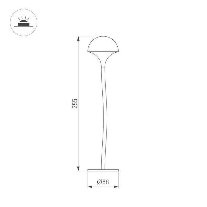 Ландшафтный светильник Mucena 050668 (полимер, цвет белый) - купить Наземные светильники по цене 4150