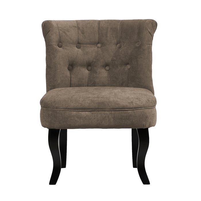 Кресло Dawson в обивке из велюра серо-коричневого цвета - купить Интерьерные кресла по цене 22000.0