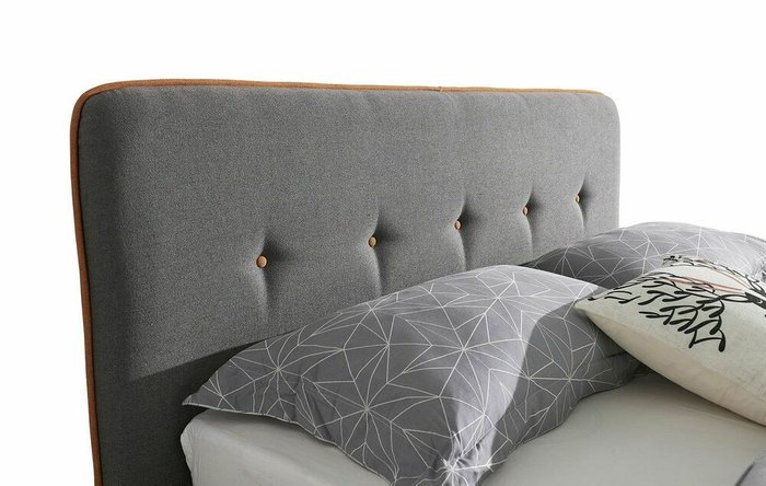 Кровать Madeira 180x200 серо-коричневого цвета - лучшие Кровати для спальни в INMYROOM