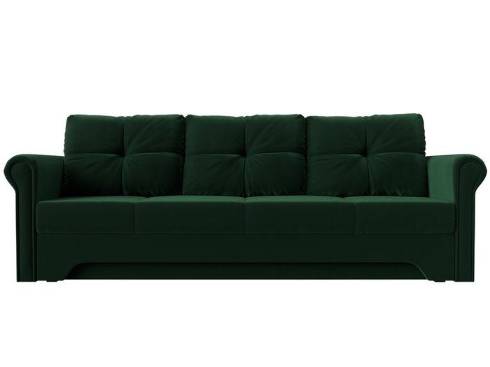 Прямой диван-кровать Европа зеленого цвета - купить Прямые диваны по цене 38999.0