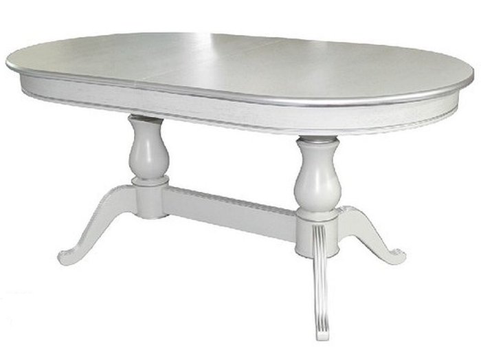 Стол раздвижной Фабрицио белого цвета - купить Обеденные столы по цене 42275.0