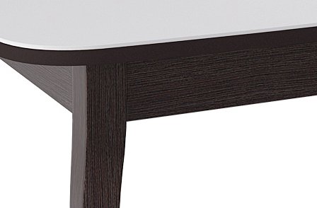 Стол обеденный раскладной бело-коричневого цвета - лучшие Обеденные столы в INMYROOM