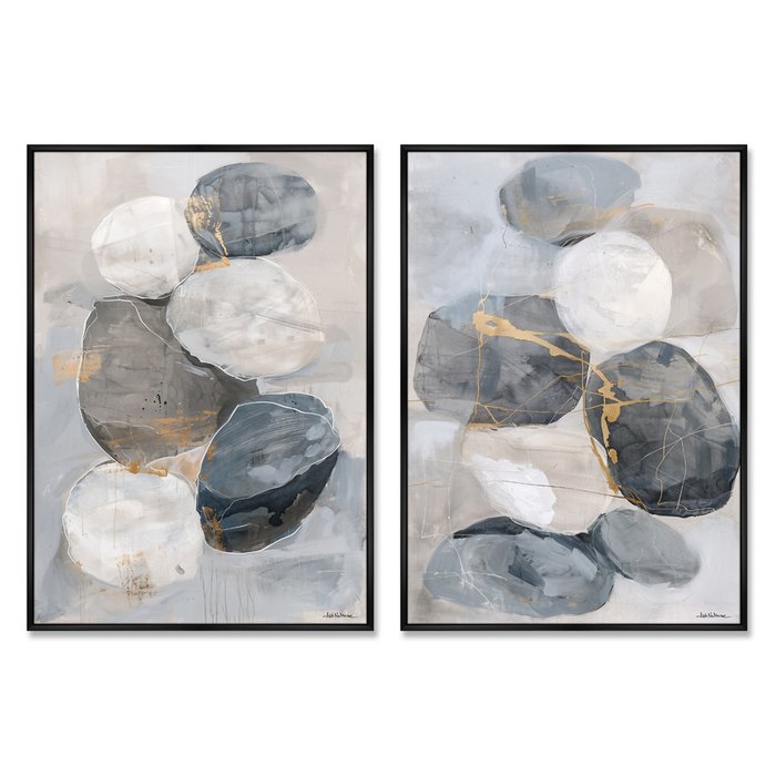 Набор из 2-х репродукций картин на холсте Природный Камень, 2025г. - купить Картины по цене 55998