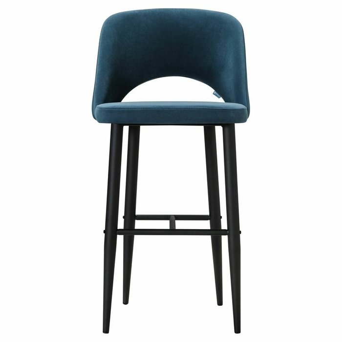 Барный стул Lars темно-синего цвета - купить Барные стулья по цене 12090.0