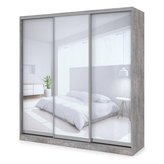 Шкаф-купе Comfort 24.6 серого цвета